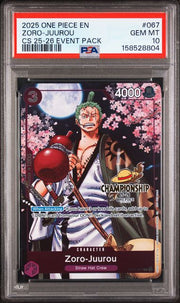 PSA 10 CHAMPIONSHIP 2025-26 EVENT PACK ZORO-JUUROU