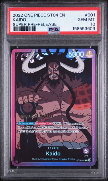 PSA 10 KAIDO SUPER PRE-RELEASE