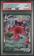 PSA 10 FA/GENGAR VMAX FUSION STRIKE-SECRET