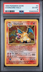 PSA 6 CHARIZARD HOLO BASE SET