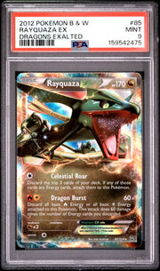 PSA 9 RAYQUAZA EX DRAGONS EXALTED
