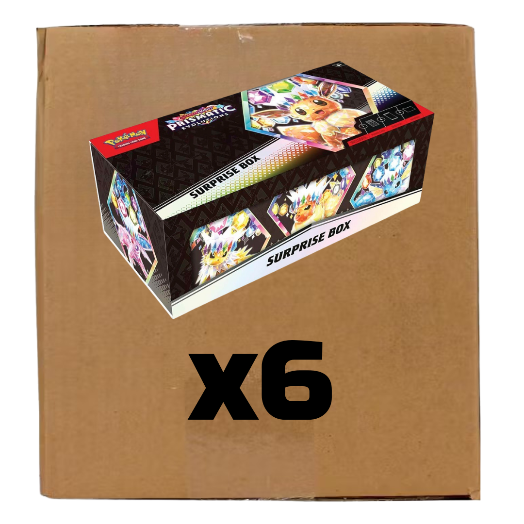 Sealed Case Prismatic Evolutions Surprise Collection Box