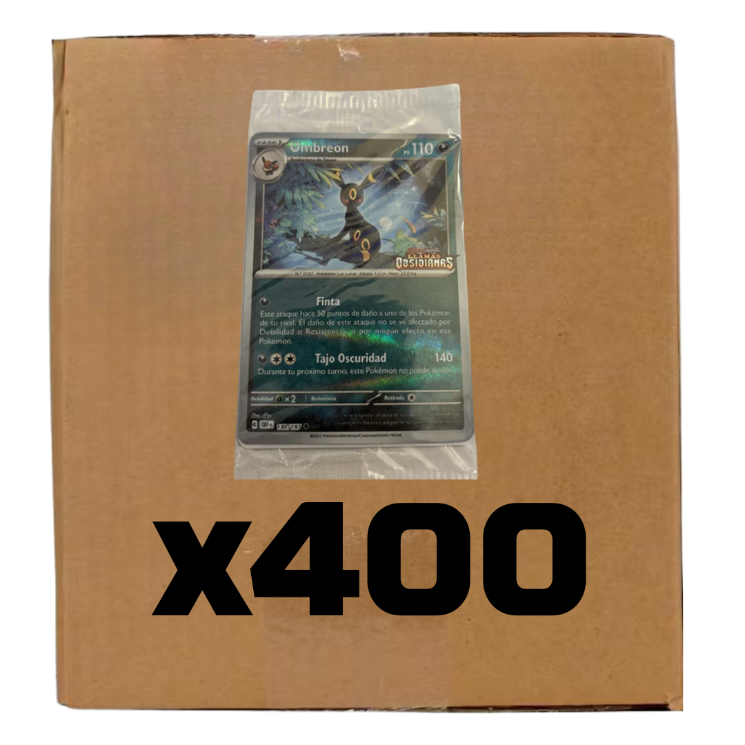 Sealed Case Umbreon 130/197 Obsidian Flames SPANISH Sealed Stamped Promo