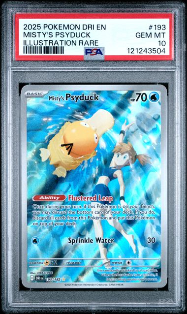 PSA 10 MISTY'S PSYDUCK ILLUSTRATION RARE