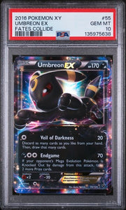 PSA 10 UMBREON EX FATES COLLIDE