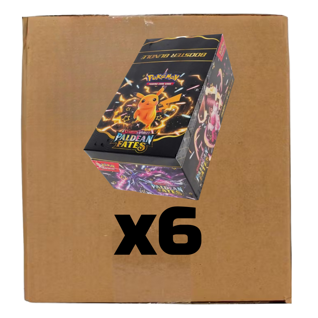 Sealed Case Display of 10 Paldean Fates Booster Bundle