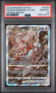 PSA 10 FA/HSN.ZOROARK VSTAR CROWN ZENITH