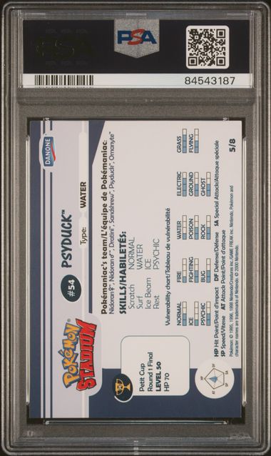 PSA 9 PSYDUCK SHINY STADIUM TIP
