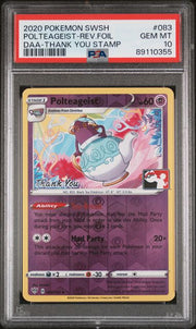 PSA 10 POLTEAGEIST-REV.FOIL THANK YOU STAMP DARKNESS ABLAZE