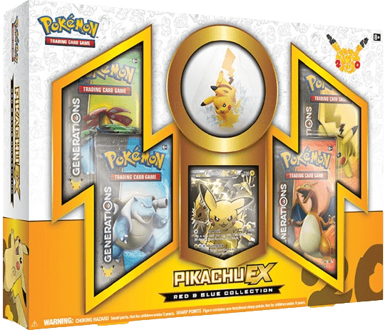 Red and Blue Collection: Pikachu EX Box - ZardoCards