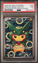 PSA 7 PONCHO WEAR PIKACHU RAYQUAZA XY PIKACHU BOX PROMO JPN