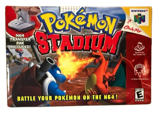 Pokemon Stadium N64 Transfer Pak included