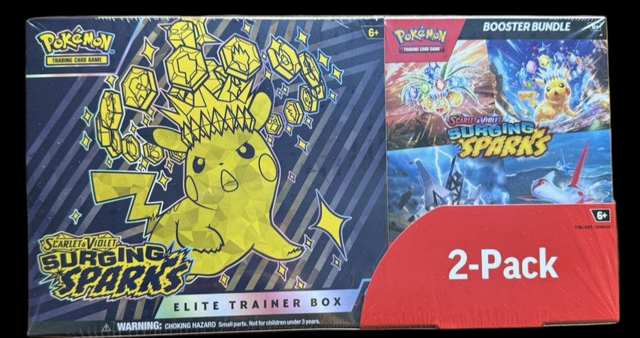 Elite Trainer Box + Booster Bundle Surging Sparks COSTCO 2-PACK
