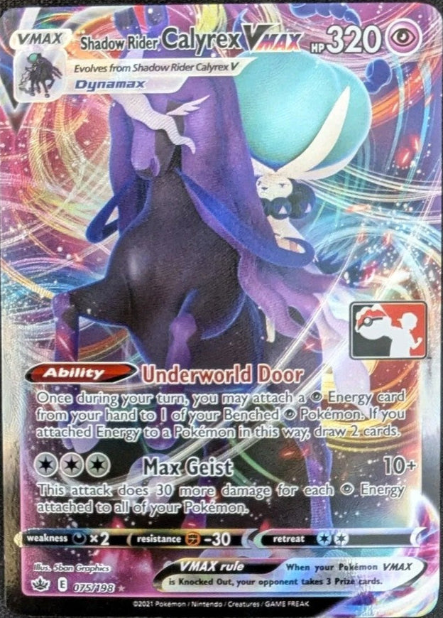 Shadow Rider Calyrex VMAX - 075/198 - Prize Pack Stamped