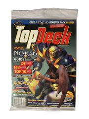 Top Deck Magazine March 2000 Volume 2 Issue 3 Sealed With Wartortle Promo and MTG Nemesis Booster