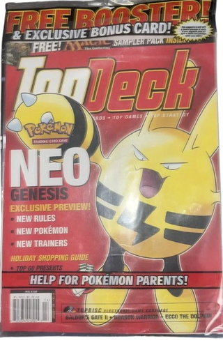 JANUARY 2001 Top Deck Magazine #14 POKEMON NEO GENESIS ELEKID MAGIC PACK SEALED