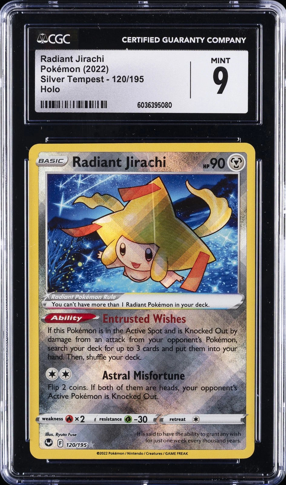 CGC 9 RADIANT JIRACHI SILVER TEMPEST