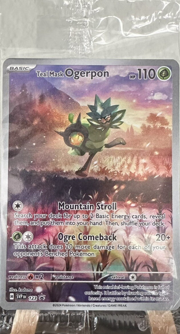 Teal Mask Ogerpon - SVP123 - Illustration Rare Promo [SEALED]