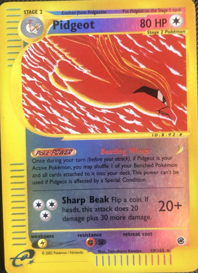 Pidgeot (59/165) - Expedition Reverse Holofoil