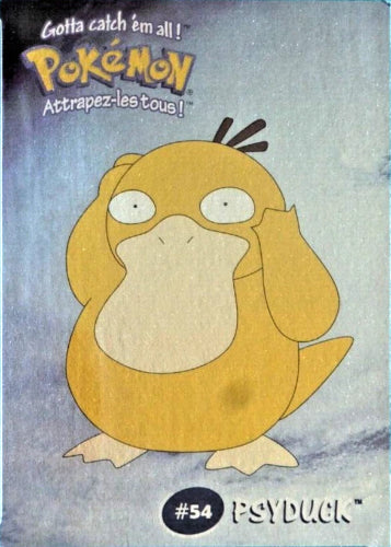 #5/8 #54 Psyduck - Danone Pokemon Stadium Tip Cards (SEALED)