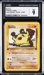 CGC 9 MANKEY TEAM ROCKET 1ST ED