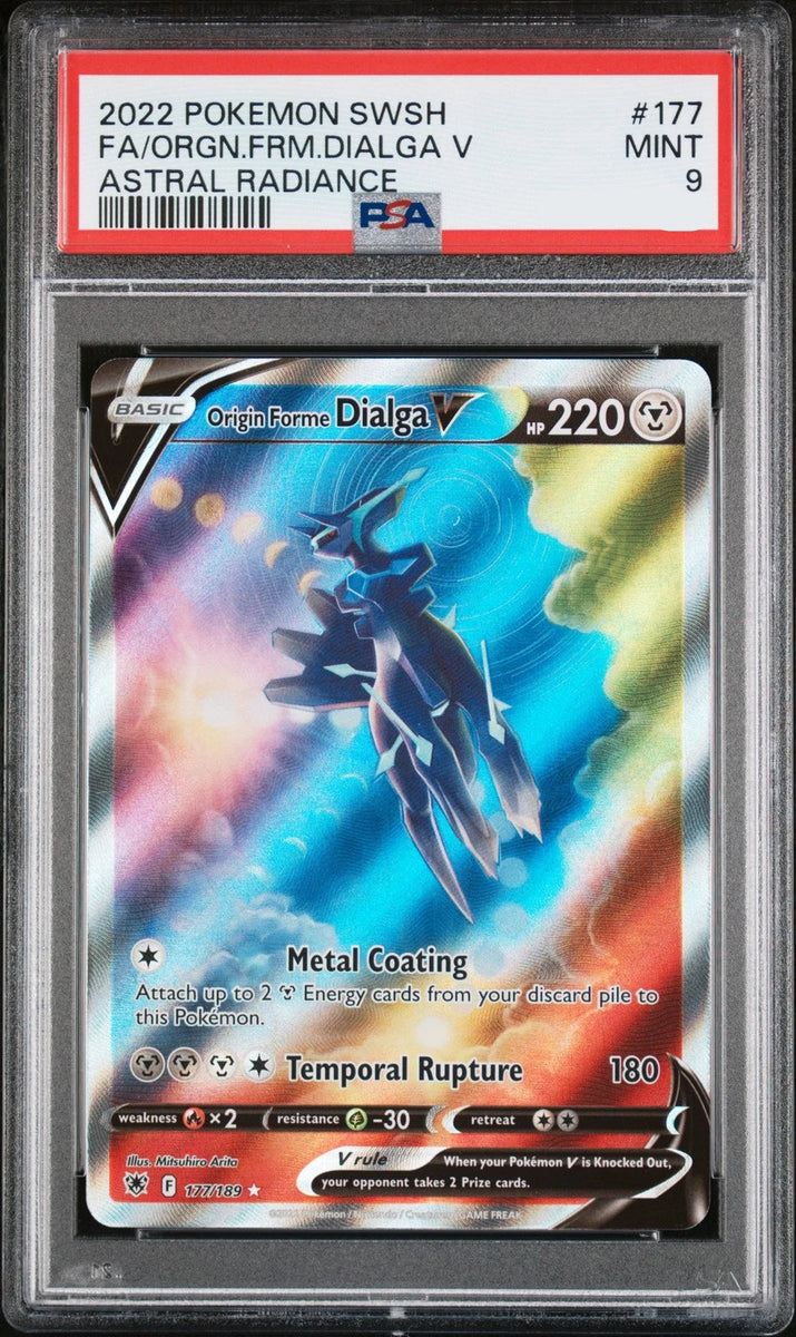 dialga v pokemon card PSA 9 FA/ORGN.FRM.DIALGA ASTRAL RADIANCE The item may be similar but not exactly the same as the image (e.g Origin Forme Dialga V SWSH255