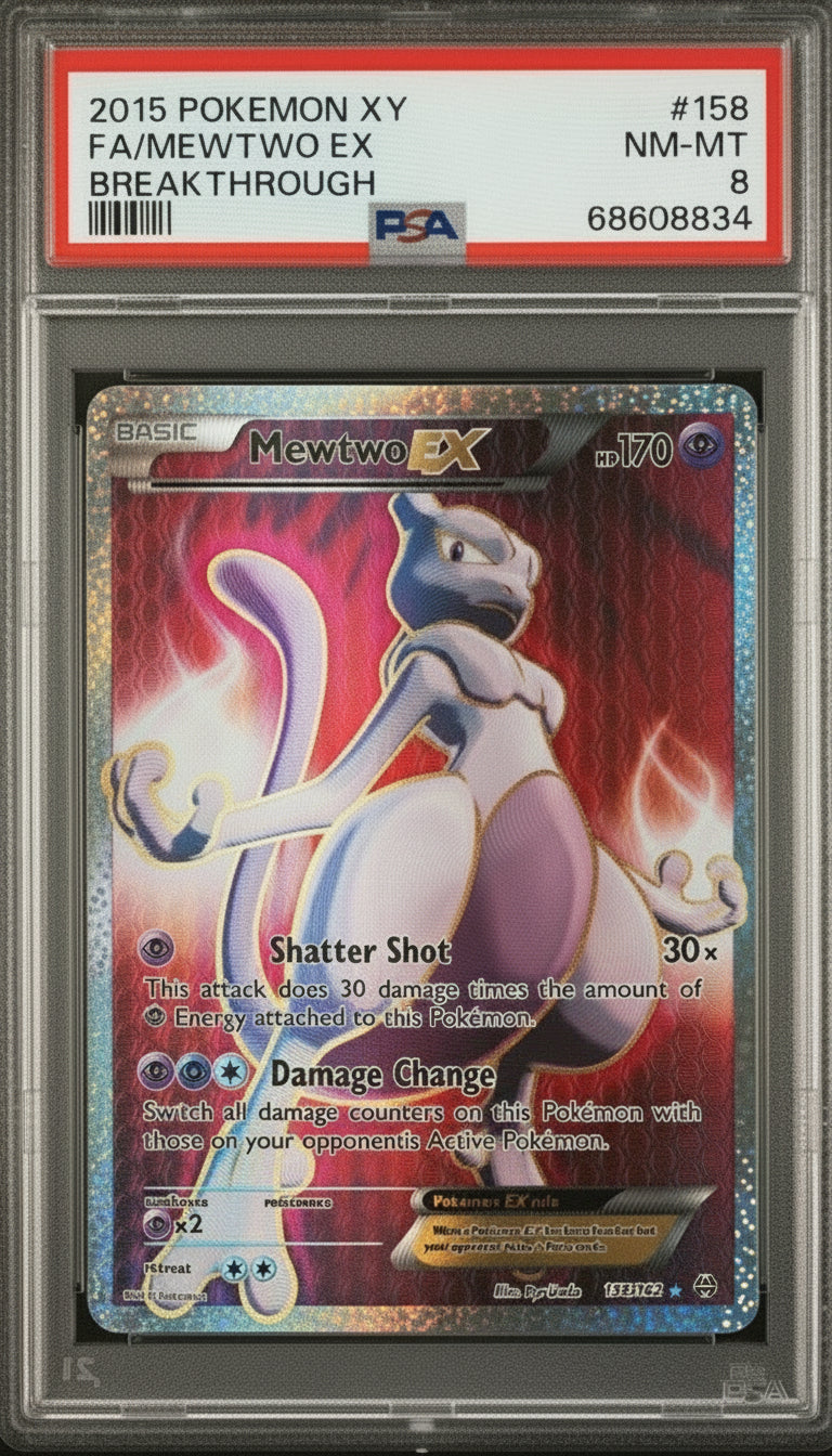 PSA 8 FA/MEWTWO EX BREAKTHROUGH