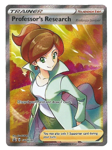 Professor's Research (Professor Juniper) - SWSH152 - Full Art Holo + 3 [SEALED]
