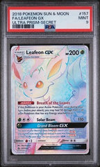 PSA 9 FA/LEAFEON GX ULTRA PRISM-SECRET