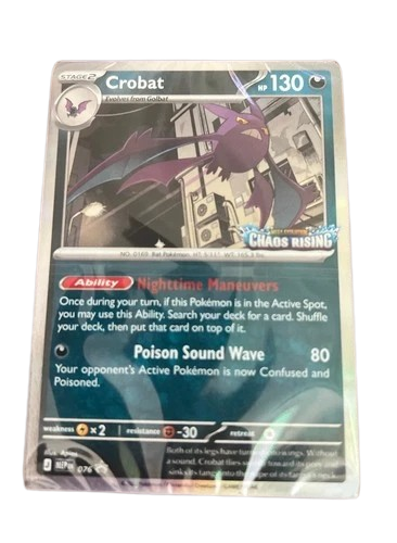 Crobat (Prerelease) (076) - Chaos Rising Promo SEALED
