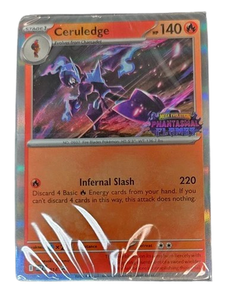 Ceruledge (Prerelease) (014) - Phantasmal Flame Promo SEALED