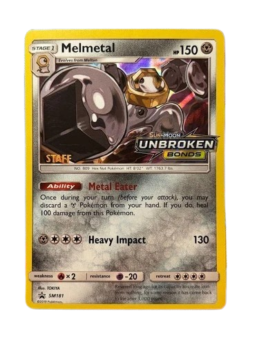 Melmetal - Sun & Moon Unbroken Bonds - Pre release STAFF Promo - SM181 (LP)