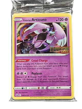 Galarian articuno (Prerelease) (SWSH123) - Evolving Skies Promo SEALED