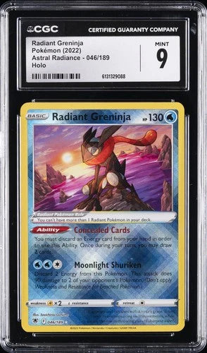 CGC 9 RADIANT GRENINJA ASTRAL RADIANCE