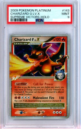 PSA 9 CHARIZARD G LV.X SUPREME VICTORS-HOLO
