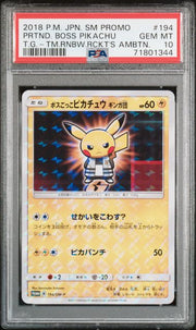 PSA 10 BOSS PIKACHU 194