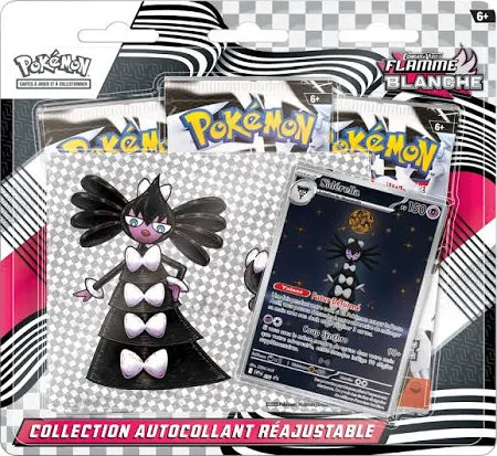 White Flare Tech Sticker 3-Packs Blister w/ Gothitelle