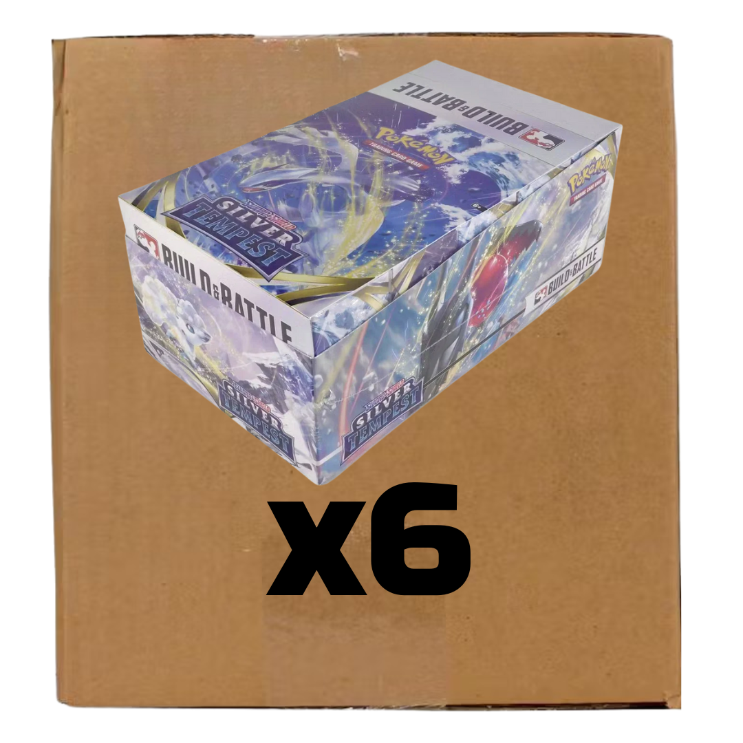 Sealed Case Display of 10 Silver Tempest Build & Battle