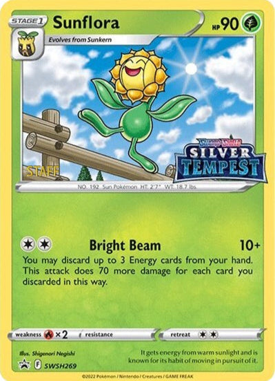 Sunflora (Prerelease) [STAFF] (SWSH269) - SWSH Sword & Shield Promo Cards Holofoil