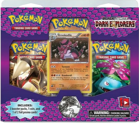 Dark Explorers Krookodile 3-Pack Blister