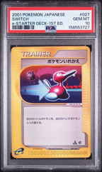 PSA 10 SWITCH JAPANESE E-STARTER DECK-1ST ED