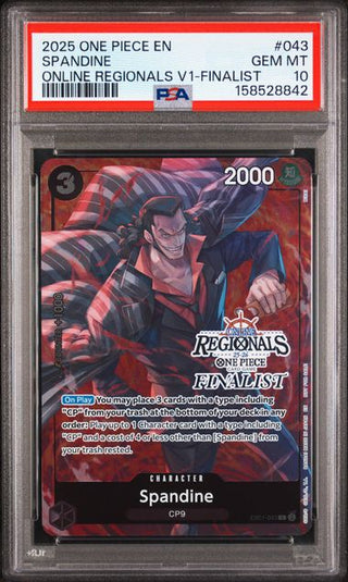 PSA 10 SPANDINE ONLINE REGIONALS V1-FINALIST