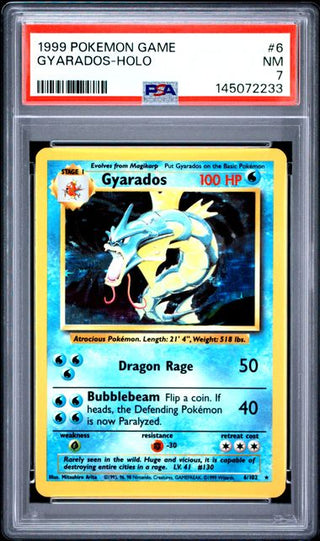 PSA 7 GYARADOS HOLO BASE SET