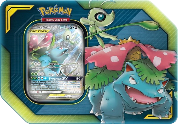 Tag Team Celebi&Venusaur GX Tin