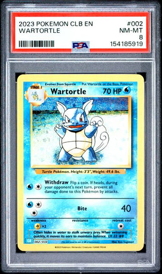 PSA 8 WARTORTLE CLB EN