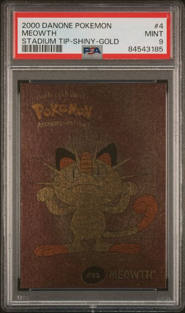 PSA 9 MEOWTH SHINY GOLD STADIUM TIP