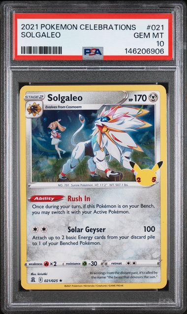 PSA 10 SOLGALEO CELEBRATIONS