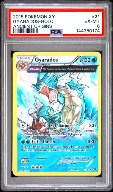 PSA 6 GYARADOS ANCIENT ORIGINS
