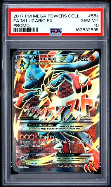 PSA 10 FA/LUCARIO EX PROMO MEGA POWER COLLECTION