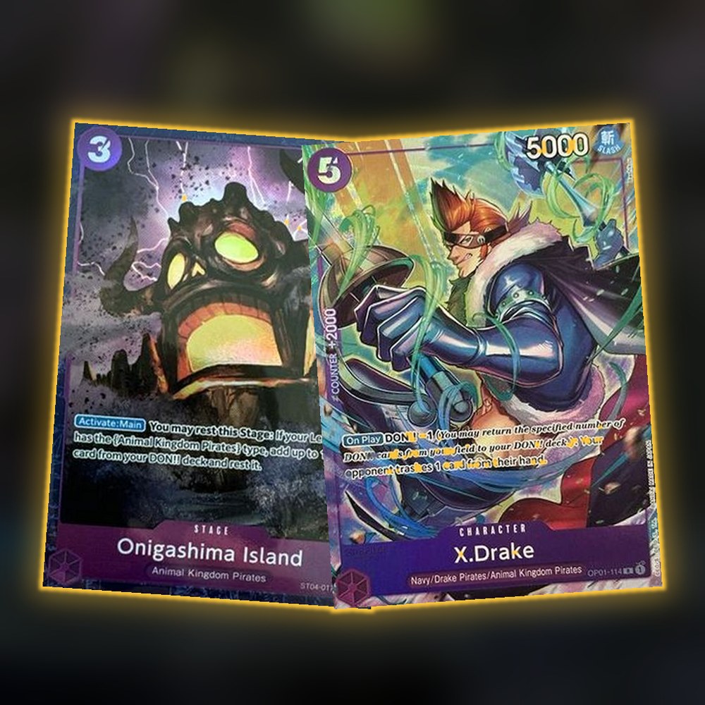 one piece purple cards